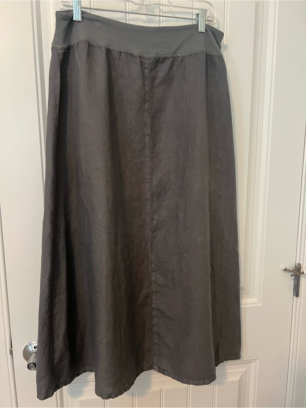 Cut.loose Gray Linen Skirt - size L